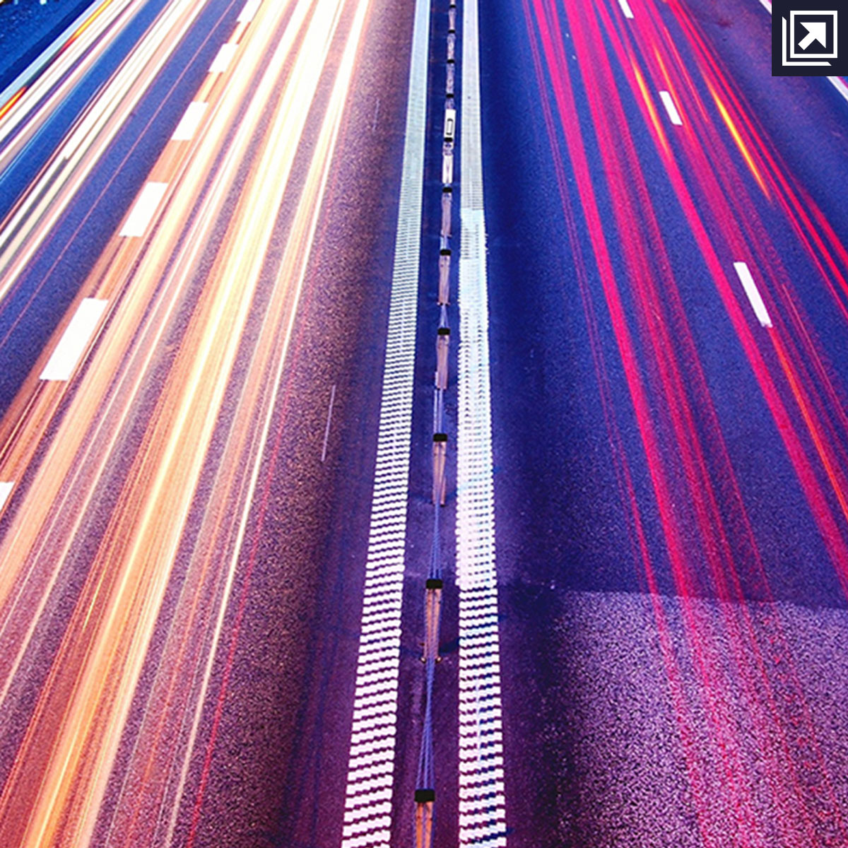 Motorway at night